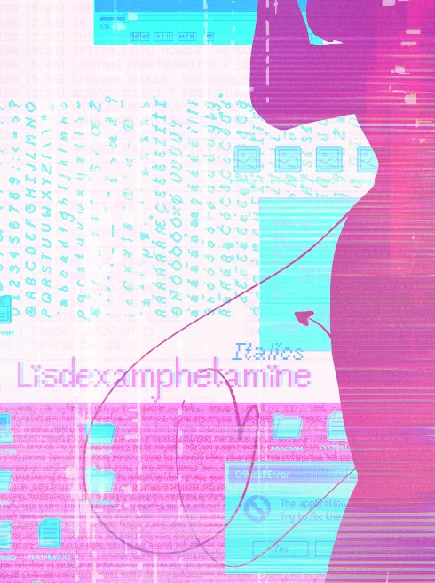 Lisdexamphetamine Italics Font Poster, 2026.